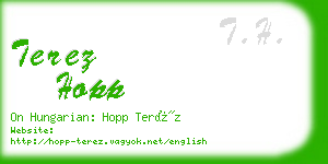 terez hopp business card